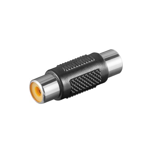 Billede af RCA adapter (hun/hun) (Sort) - 1 stk - Goobay