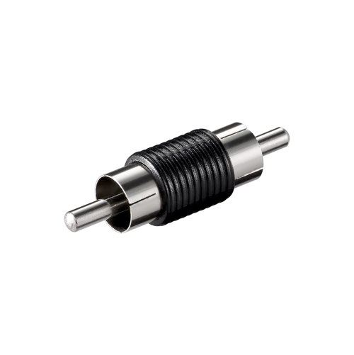 Billede af RCA adapter (han/han) (Sort) - 1 stk - Goobay