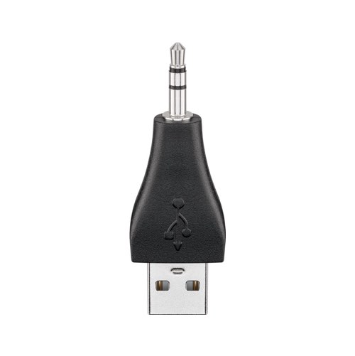 til Minijack 3.5mm/3-pin adapter - 0,1 m - Goobay