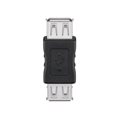 Billede af USB-A til USB-A adapter (hun/hun) (Sort) - 0,1 m - Goobay