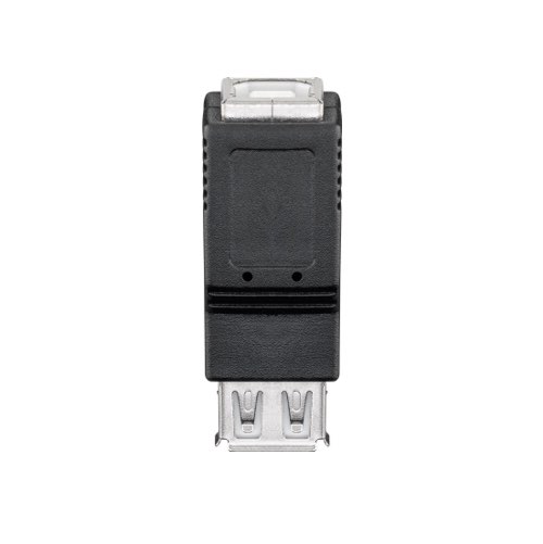 Billede af USB-B til USB-A adapter (hun/hun) (Sort) - 0,1 m - Goobay