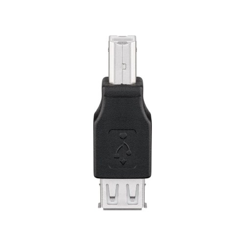 Billede af USB-B til USB-A adapter (han/hun) (Sort) - 0,1 m - Goobay
