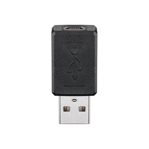 USB Mini-B(5-pin) USB-A adapter (Sort) - 0,1 m -