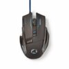 Gaming mus - optisk - 8 knapper m/ledning (Sort) (4000 dpi) - Nedis