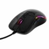 Deltaco - Optisk gaming mus med ledning, 5 knapper med scroll - (RGB LED-lys) (Sort) (5000 dpi)