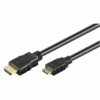 HDMI til Mini-HDMI adapter kabel (4K@30Hz) (Sort) - 1,0 m - Goobay