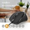 Optisk mus med ledning, 6 knapper med scroll (Sort) (3200 dpi) - Nedis - Image 2