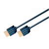 2.0 HDR Ultraslim High Speed HDMI kabel (Blå) - 4K@60Hz - 2,0 m - Clicktronic - Image 3