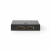 DisplayPort Splitter (2x DisplayPort Indg. / 2x DisplayPort Udg.) (4K@60Hz) (Sort) - Nedis - Image 2