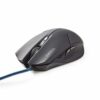Gaming mus - optisk - 6 knapper m/ledning (Sort) (1600 dpi) - Nedis