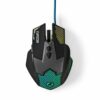 Gaming mus - optisk - 7 knapper m/ledning (Sort) (2400 dpi) - Nedis