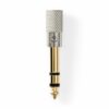 AUX jack 6,35mm til 3.5mm headphone adapter (han/hun) - 1 stk (Metal) - Nedis