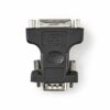 VGA til DVI-I 24+5 adapter (han/hun) (Sort) - 0,1 m - Nedis