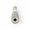 AUX jack 6,35mm til 3.5mm headphone adapter (han/hun) - 1 stk (Metal) - Nedis - Image 3