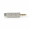 Minijack 3.5mm til 6.35mm headphone adapter (han/hun) (Guld) - Nedis