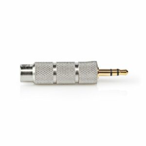 Minijack 3.5mm til 6.35mm headphone adapter (han/hun) (Guld) - Nedis