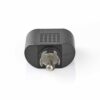 RCA/phone adapter  (Nikkelplateret) - 1xhan/2xhun (Sort) - Nedis - Image 3