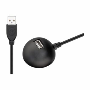 USB-A Hub (USB-A / 1xUSB-A 2.0) (Han-Hun) (Sort) - 1,5 m - Goobay