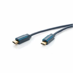 USB-C 3.1 SuperSpeed kabel (USB-C / USB-C) (Han-Han) (Blå) - 1,0 m − Clicktronic