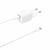 Deltaco - USB oplader sæt (Apple Lightning) (2.4A/12W) (Han-Han) (Hvid) - 1,0 m - Image 2