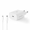 Nedis - USB-C oplader sæt (Apple Lightning) (3A/20W) (Han-Han) (Hvid) - 1,0 m