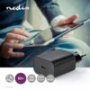 Nedis - USB-C lader 1.5 A/2.0A/2.5A/3.0 A (30 W)  (Han-Han) (Sort) - 0,1 m - Image 2