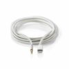 Apple Lightning til Minijack Stereo Audio kabel (3,5mm/3-pin) (Silver) - 1,0 m - Nedis - Image 2