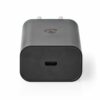 Nedis - USB-C lader 1.5 A/2.0A/2.5A/3.0 A (30 W)  (Han-Han) (Sort) - 0,1 m - Image 3