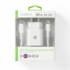 Nedis - USB-C oplader sæt (Apple Lightning) (3A/20W) (Han-Han) (Hvid) - 1,0 m - Image 4
