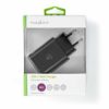 Nedis - USB-C lader 1.5 A/2.0A/2.5A/3.0 A (30 W)  (Han-Han) (Sort) - 0,1 m - Image 4